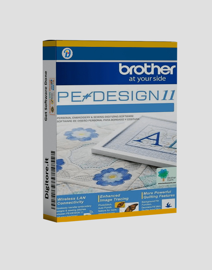 image of Brother Pe Design 11 Embroidery Full Version License